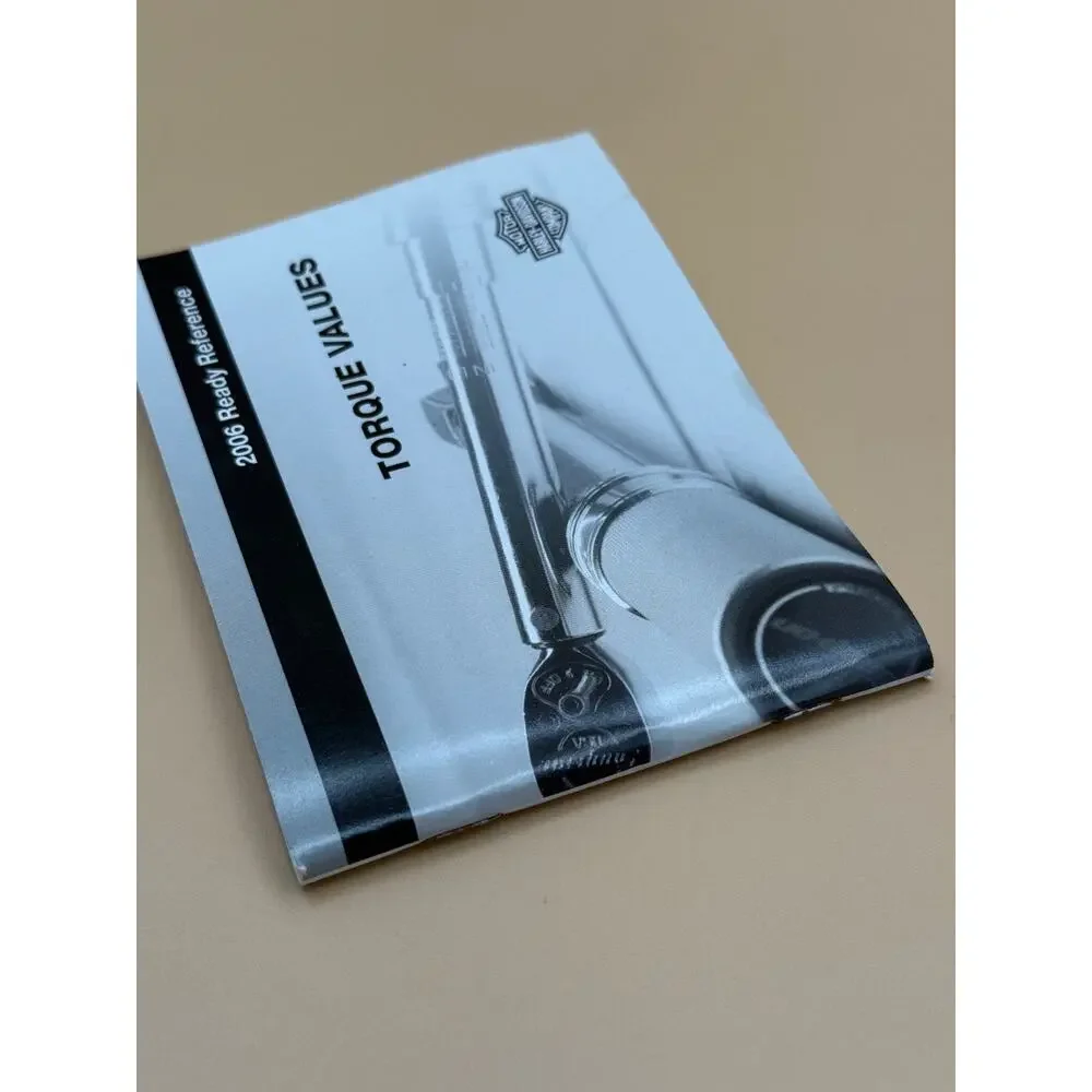 2006 Harley-Davidson Torque Values Ready Reference Manual P/N 99959-06 OEM